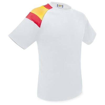 Camiseta Técnica D&F Blanca Bandera España