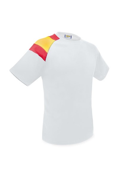 Camiseta Técnica D&F Blanca Bandera España