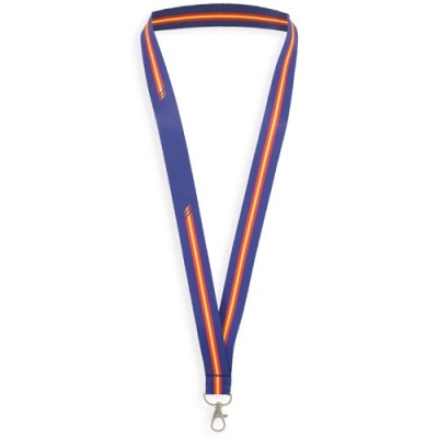 Lanyard Bandera España Azul