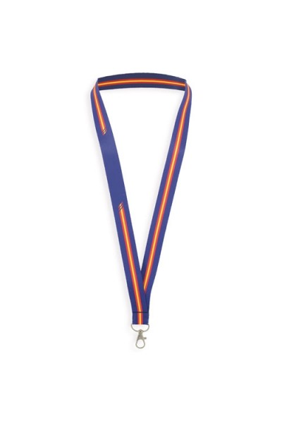 Lanyard Bandera España Azul