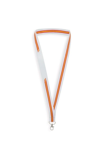 Lanyard Bandera España Blanco