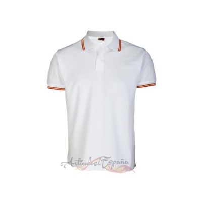 Polo España Blanco 100% Algodón