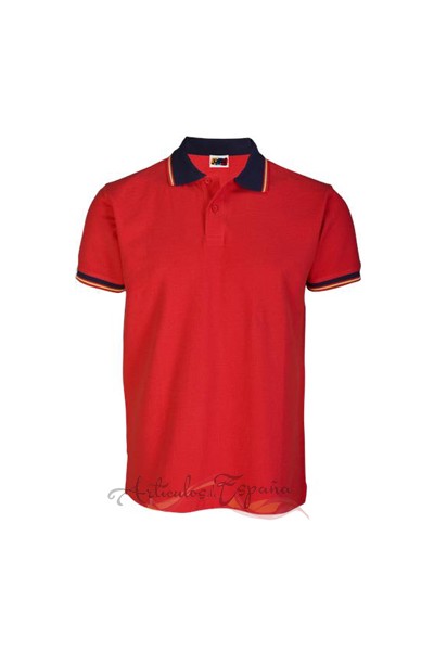 Polo España Rojo 100% Algodón