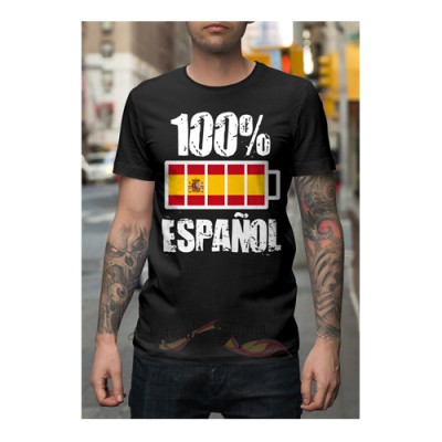 Camiseta negra 100% Algodón "Gobierno Dimision" 100% Español